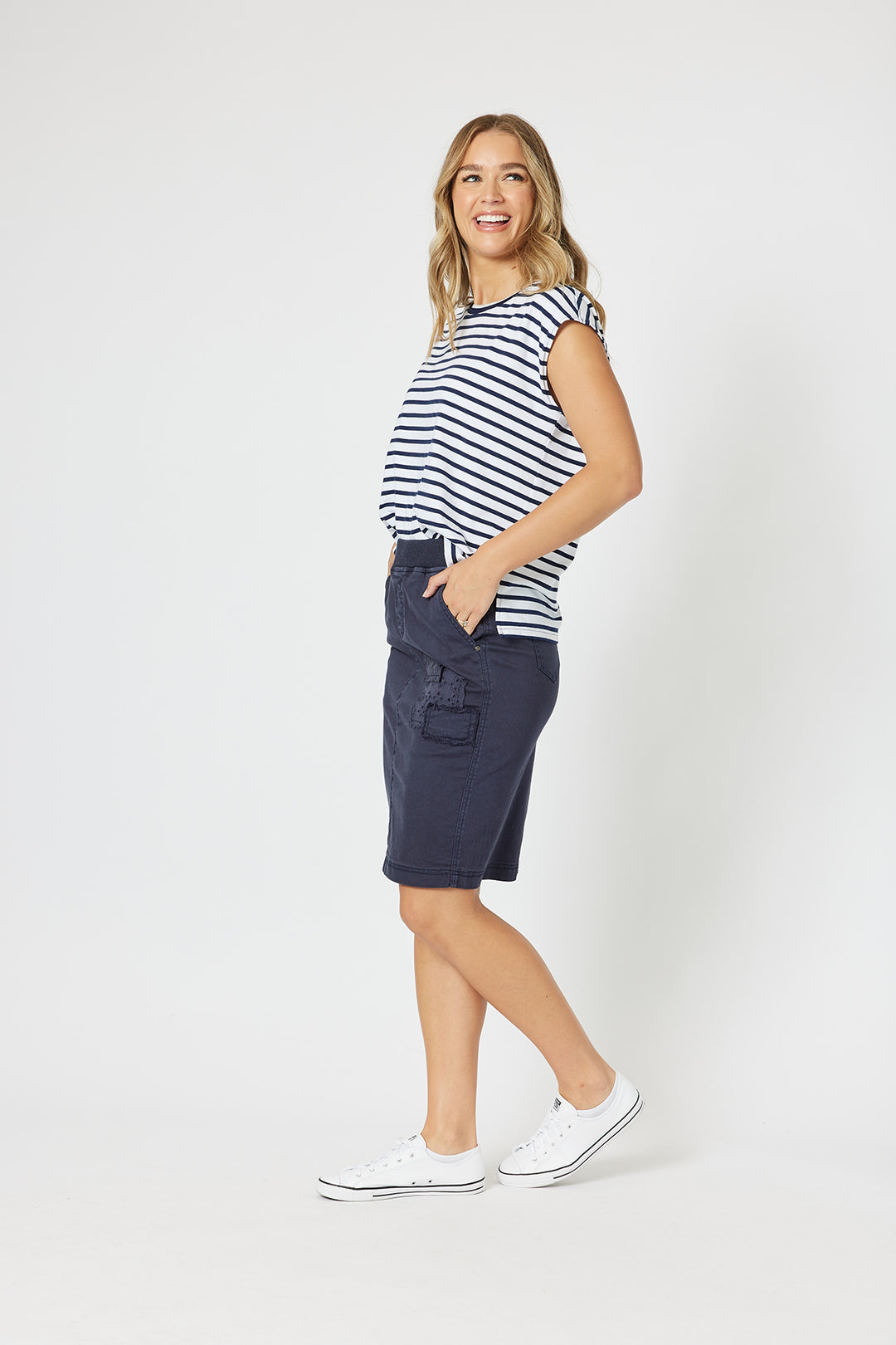 Portia Denim Skirt - Navy - TZ3