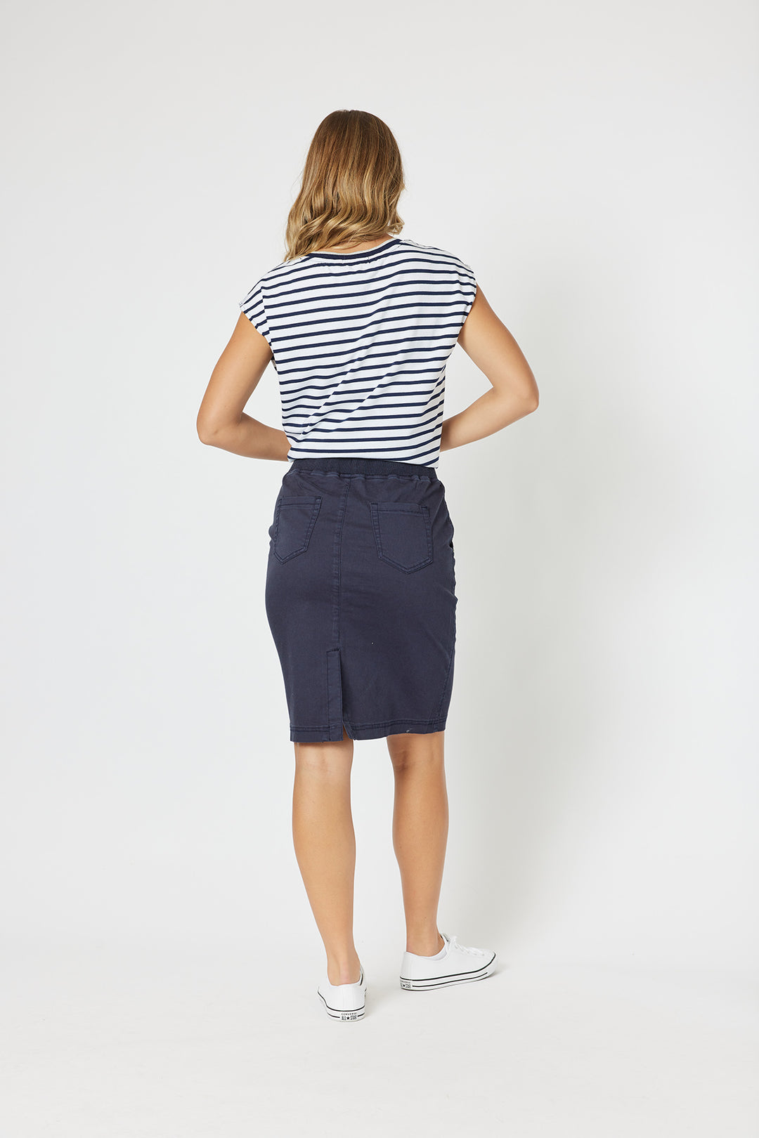 Portia Denim Skirt - Navy - TZ3