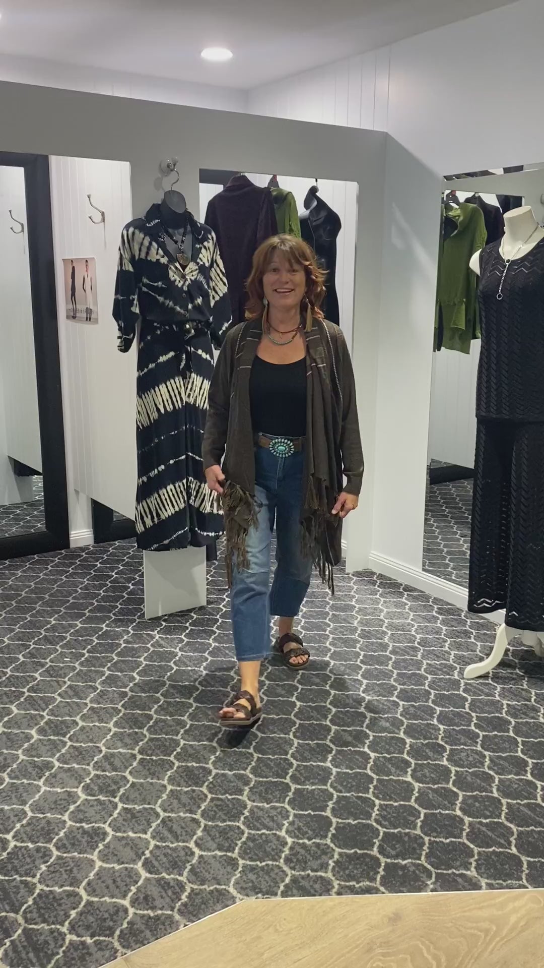 The Wild West Cardi - Brown - An4