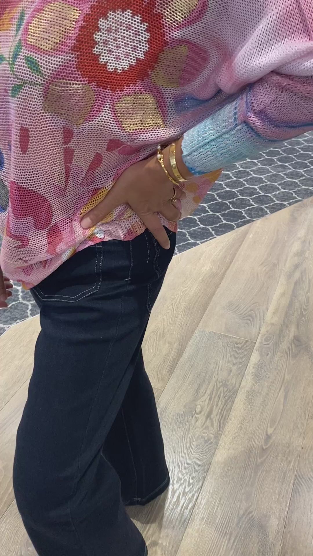 Pink Meadow Knit - AE6