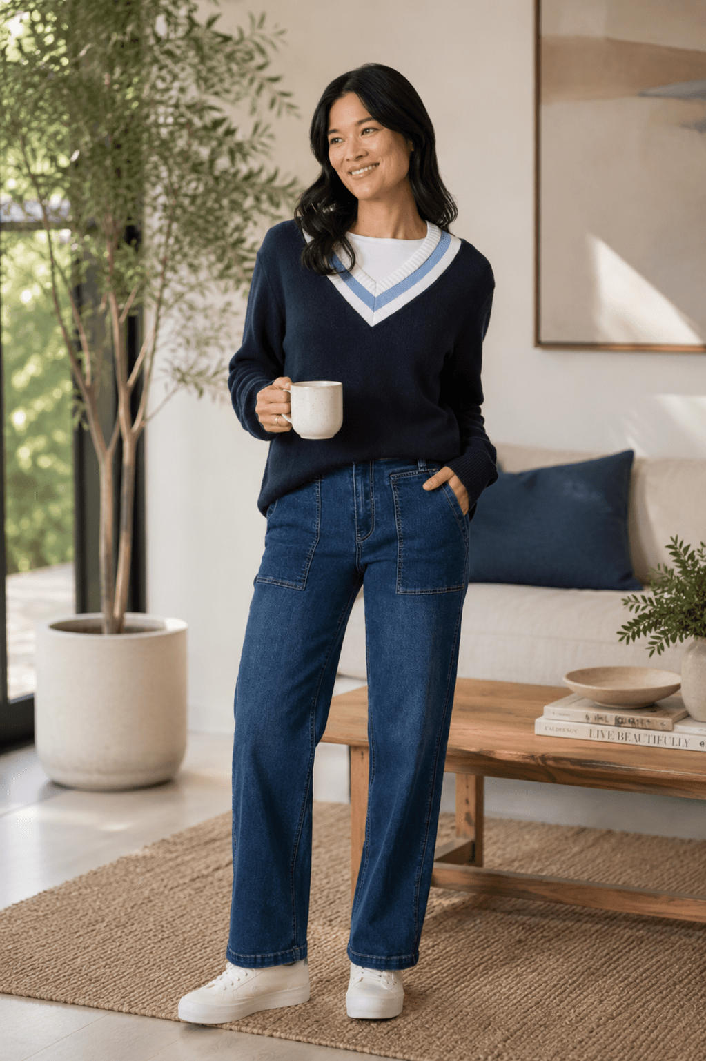 Princeton Jumper - Navy - GS14 - Pizazz BoutiqueGordon smith