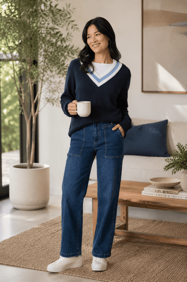 Princeton Jumper - Navy - GS14 - Pizazz BoutiqueGordon smith