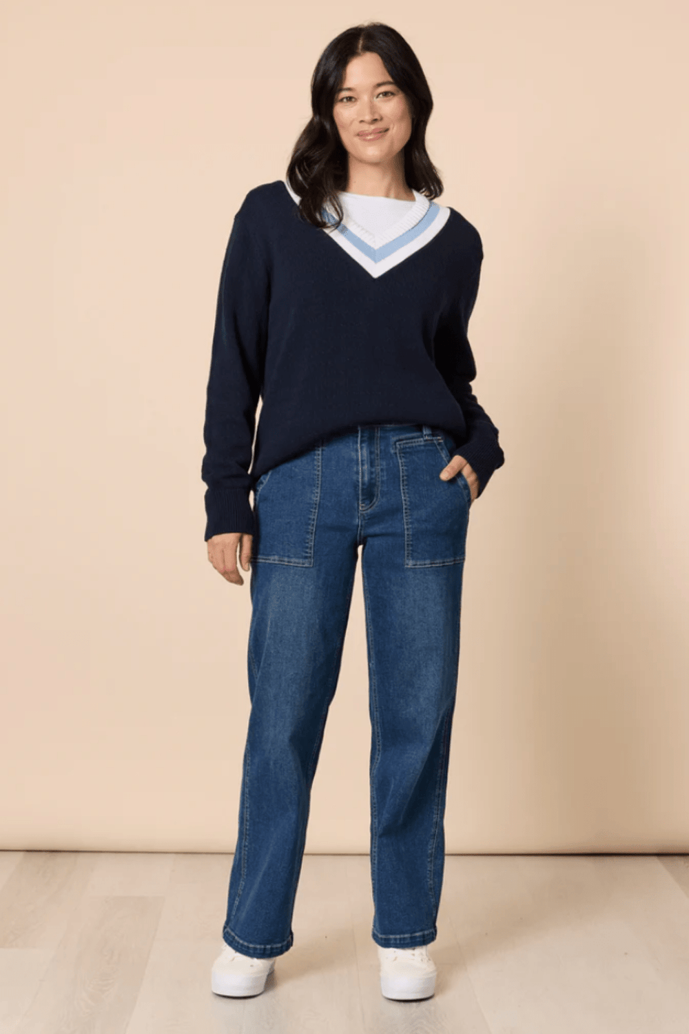 Princeton Jumper - Navy - GS14 - Pizazz BoutiqueGordon smith