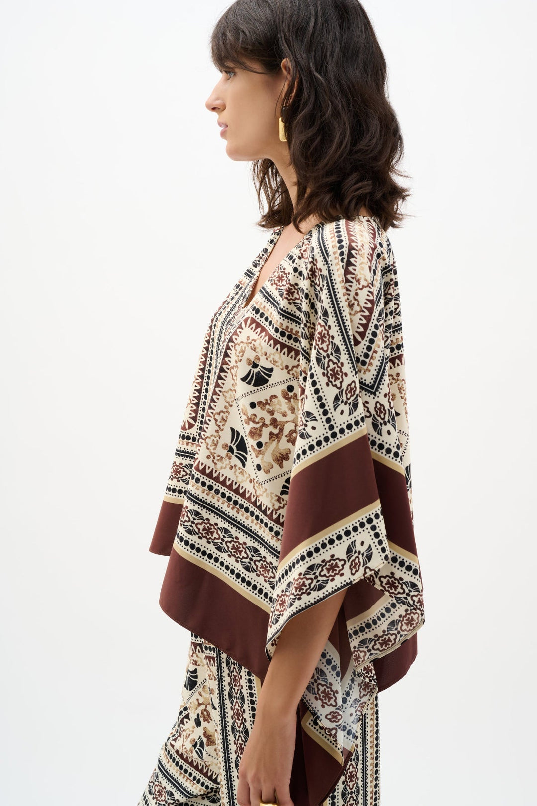 Printed Poncho Top - JR91 - Pizazz BoutiqueJoseph Ribkoff