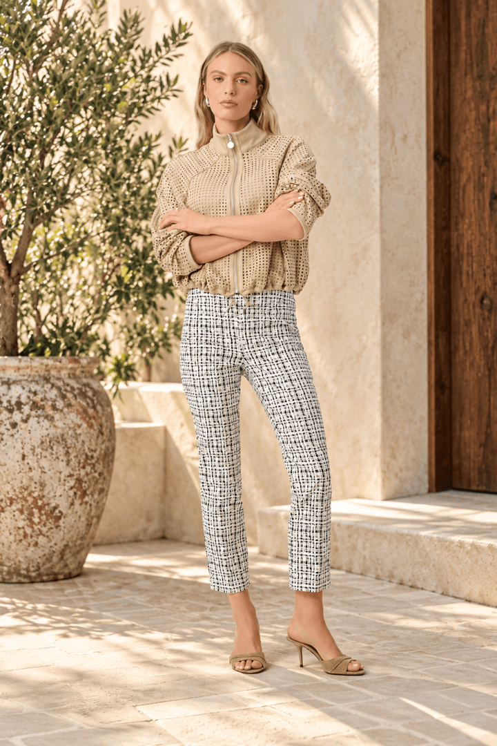 Printed Straight‑Leg Pants - Pizazz BoutiqueJoseph Ribkoff