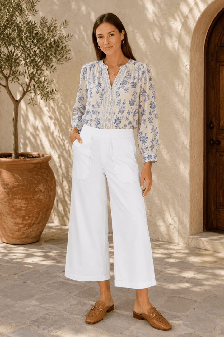 Pula Pant - White - RY12 - Pizazz BoutiqueRubyyaya
