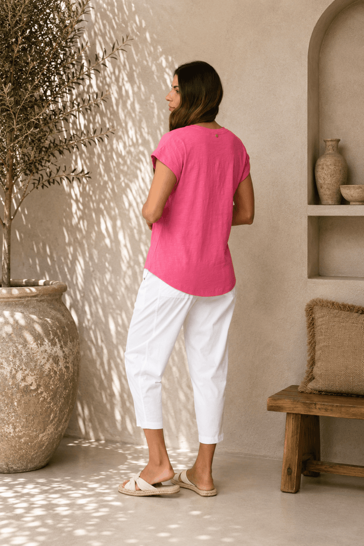 Pump It Up Pant - White - F10 - Pizazz BoutiqueFoil