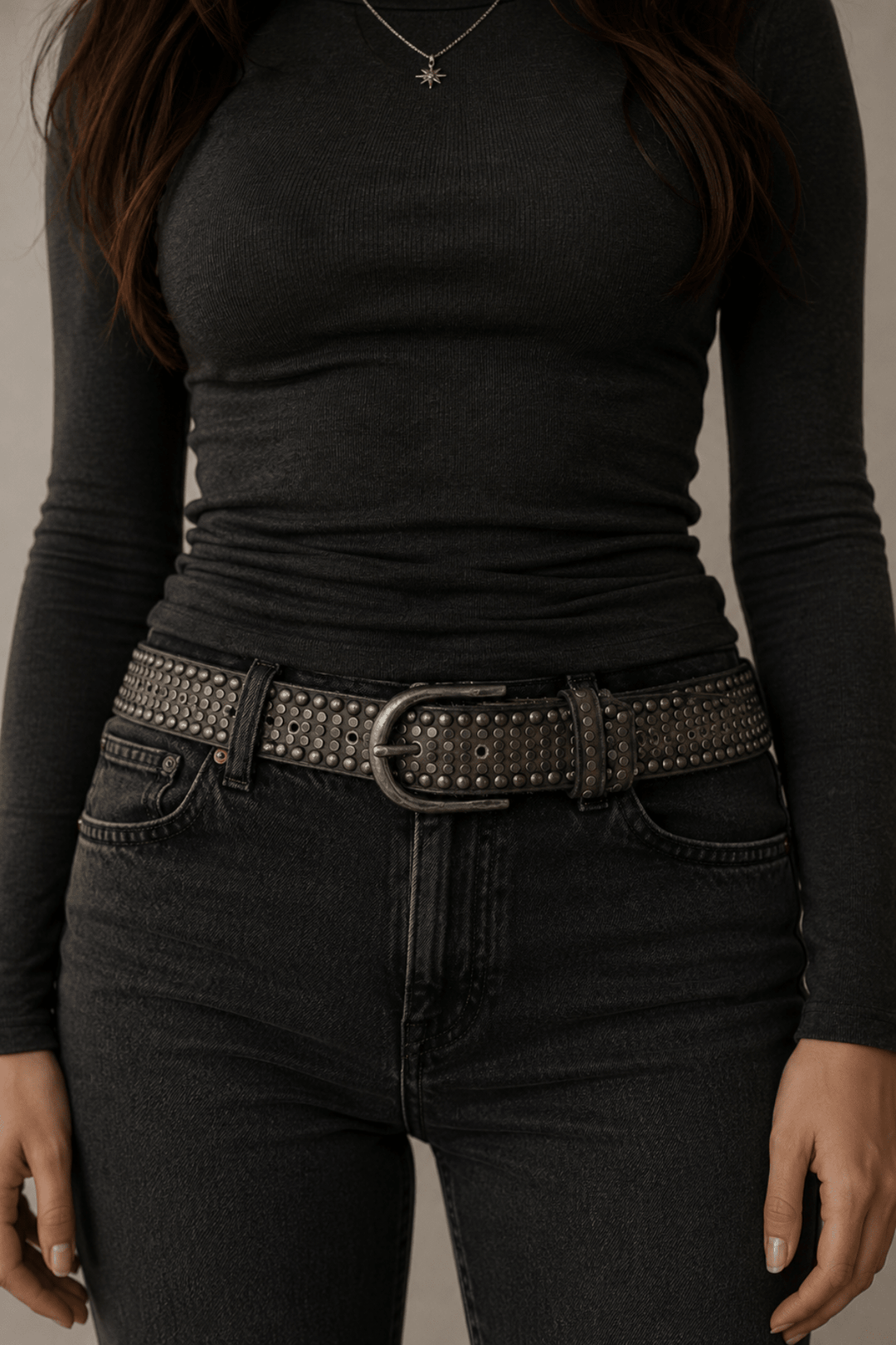 Reesa Belt - Taupe - BB6 - Pizazz BoutiqueB Belt