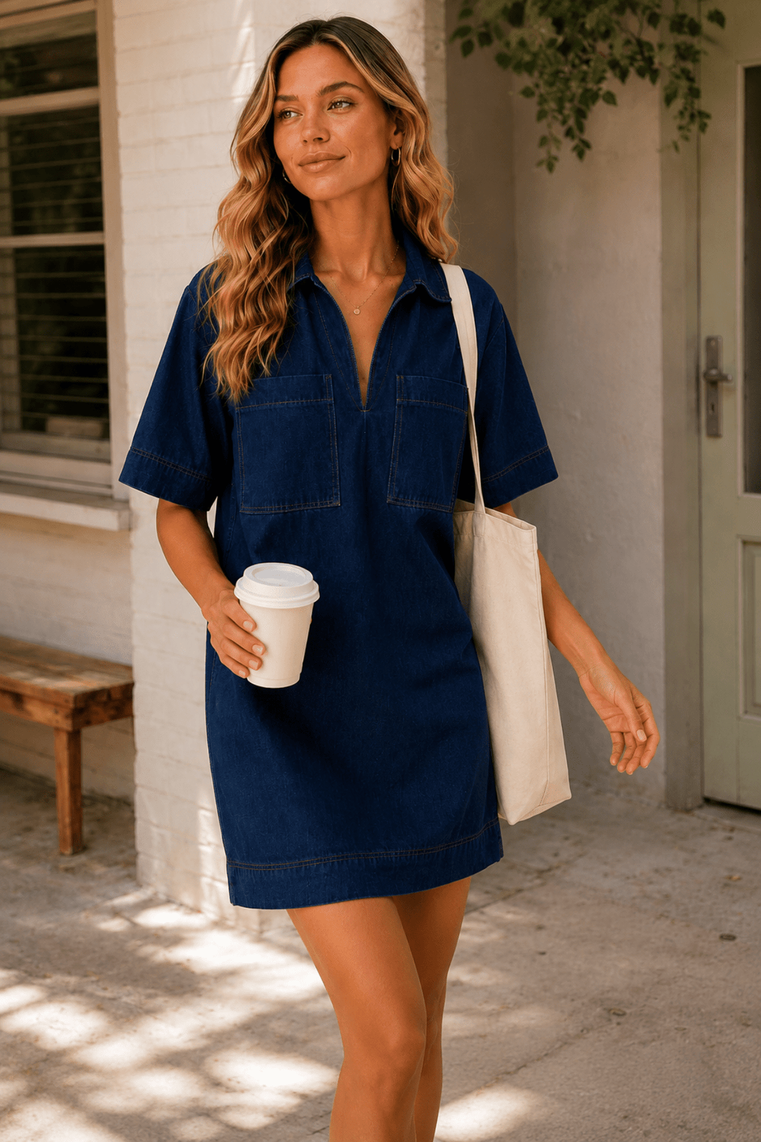 Remi Denim Dress - MF7 - Pizazz BoutiqueMutig