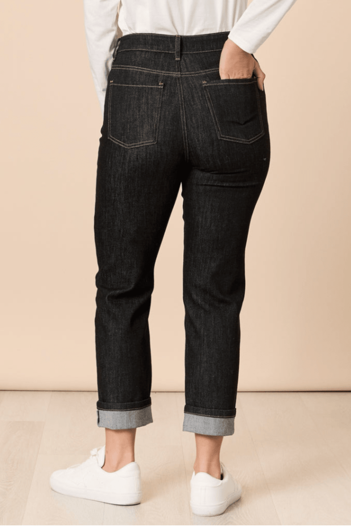 Retro Cuff Jean - Black - TZ43 - Pizazz BoutiqueThreadz