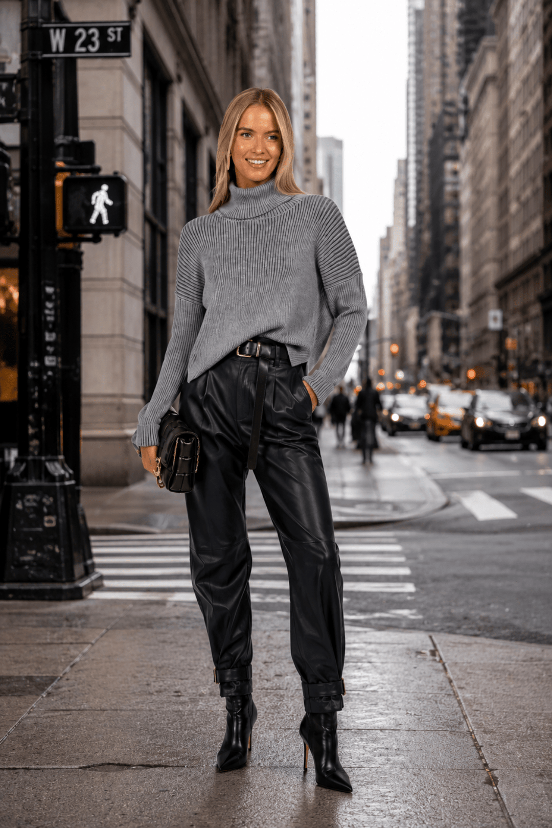 Ribbed Sweater - Grey Mix - HM14 - Pizazz BoutiqueHumidity