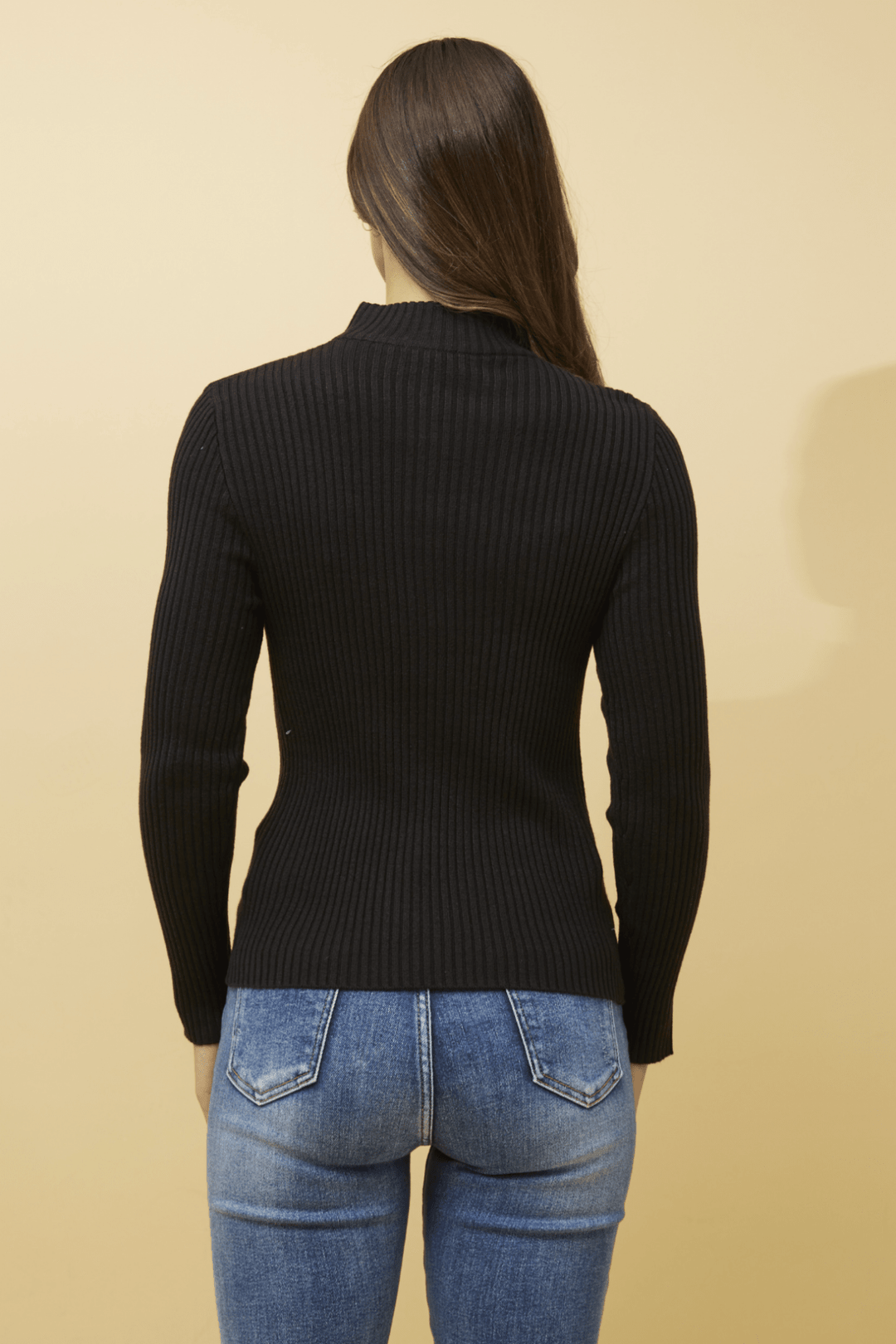 Ribbed Turtle Neck - Black - CK35 - Pizazz BoutiqueCaroline Morgan