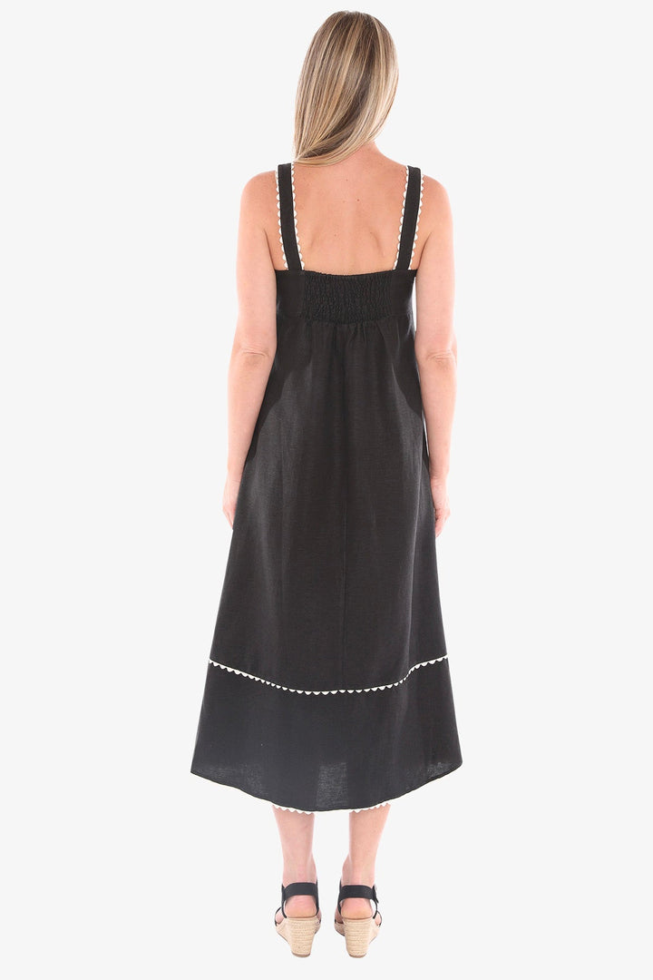 Ric Rac Maxi Dress - Black - JP12 - Pizazz BoutiqueJUMP