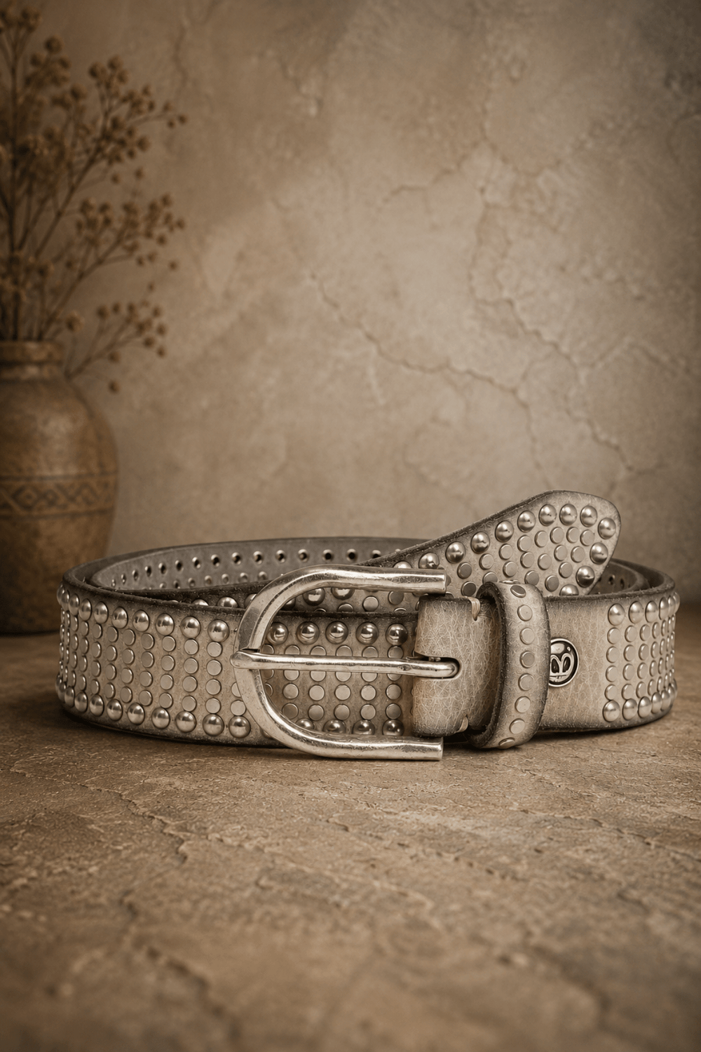 Riva Belt - Creme - BB7 - Pizazz BoutiqueB Belt