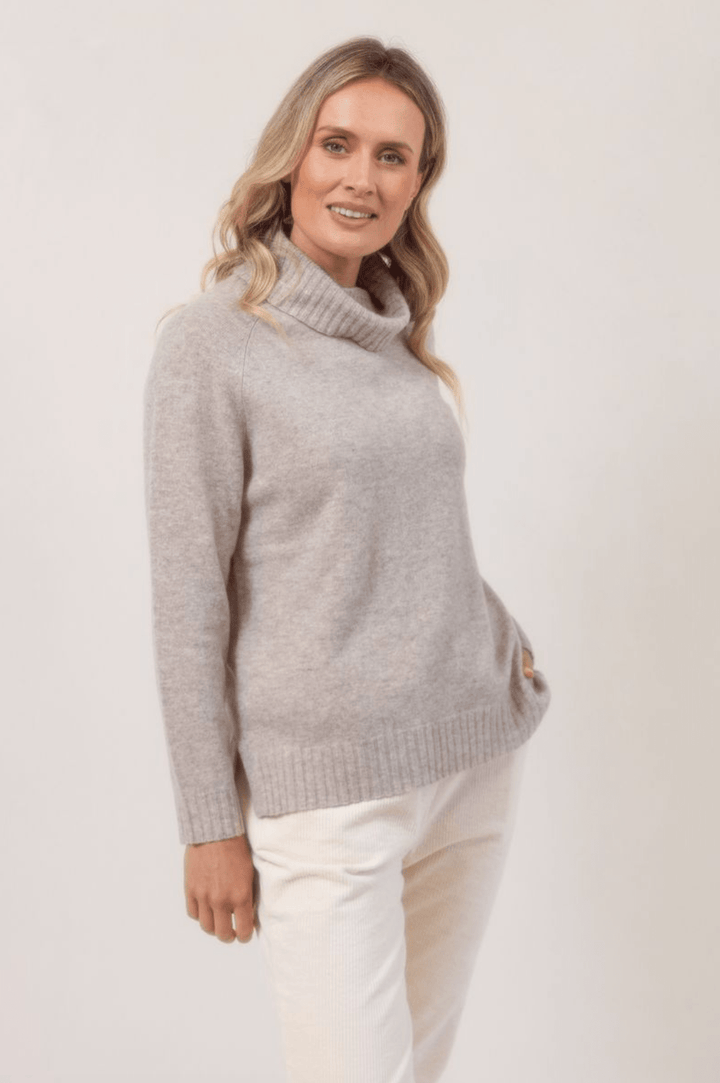 Roll Neck Knit - Wheat - SS27 - Pizazz BoutiqueSee Saw