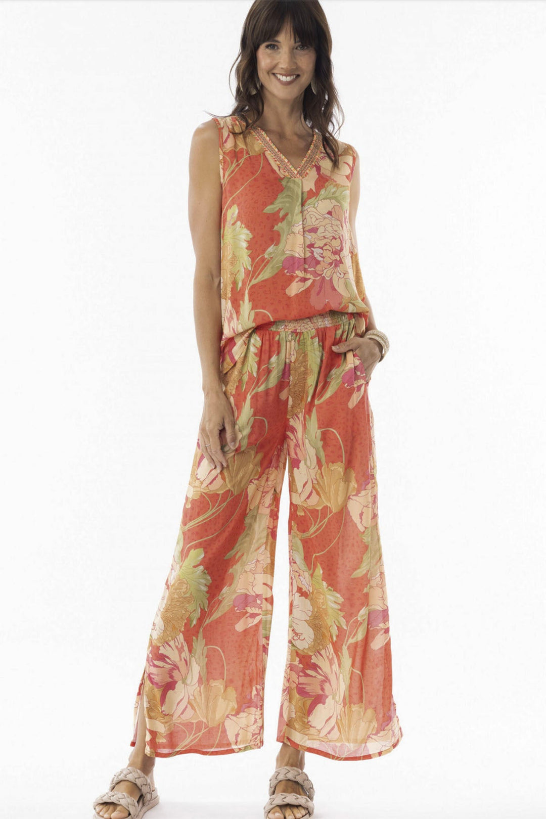 Rosa Pant - Print - EP8 - Pizazz BoutiqueEscape by OQ