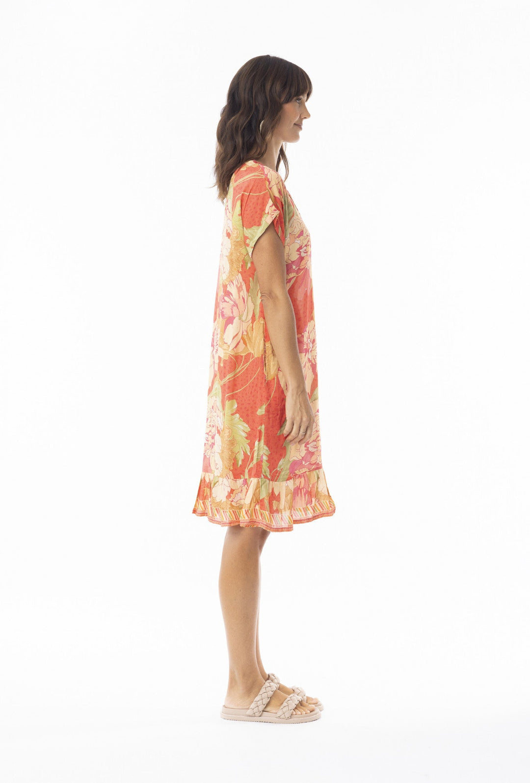 Rosa Short Sleeve Dress - Print - EP14 - Pizazz BoutiqueEscape by OQ