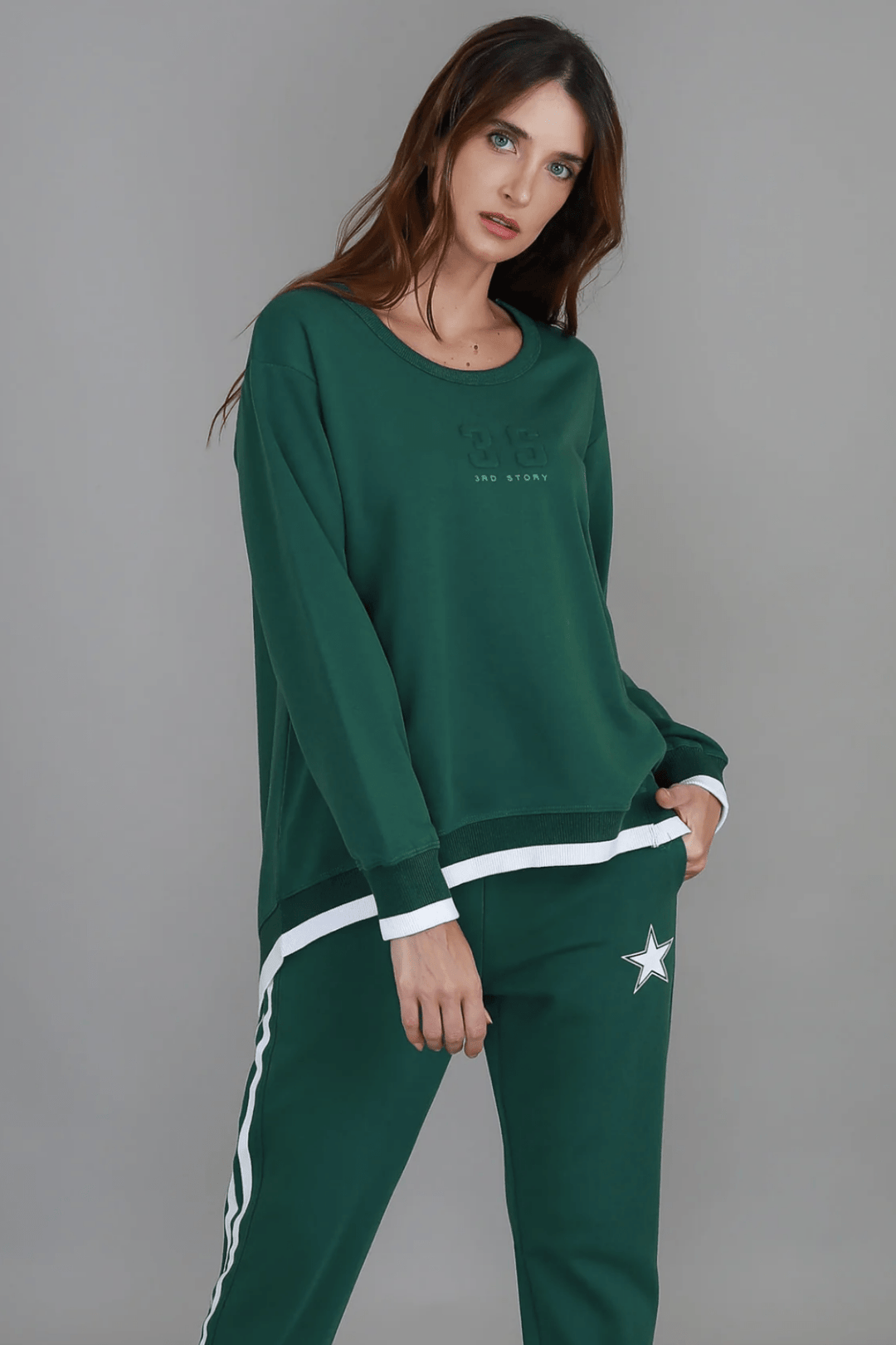 Roxia 3S Logo Sweater - Ivy - RD2 - Pizazz Boutique3RD STORY