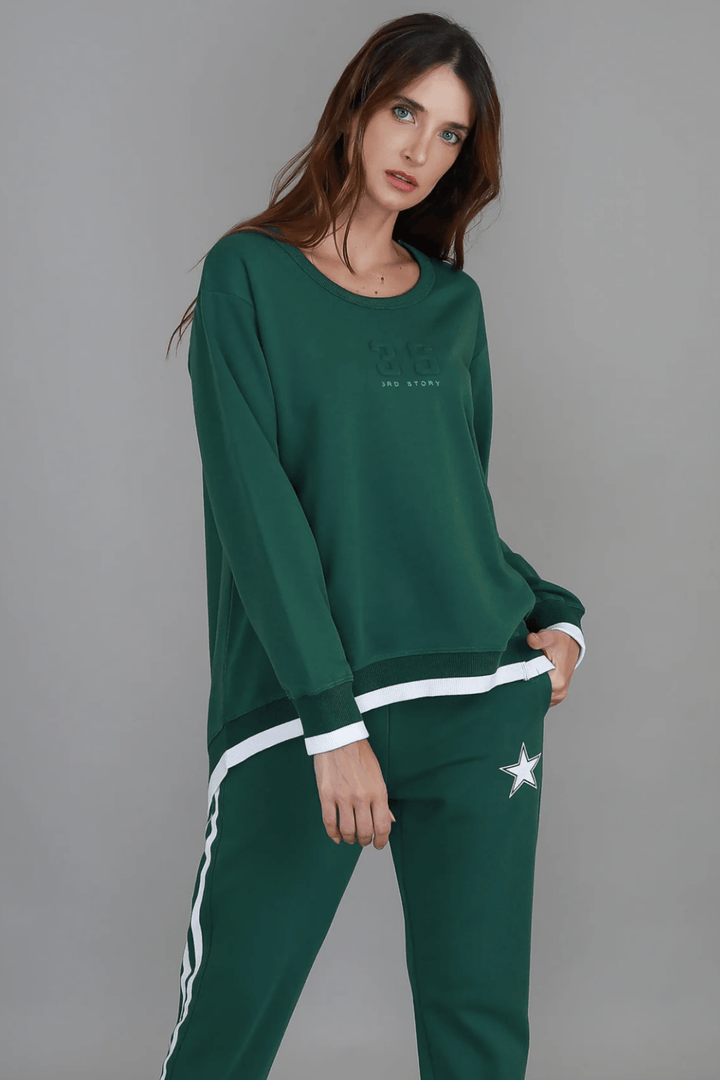 Roxia 3S Logo Sweater - Ivy - RD2 - Pizazz Boutique3RD STORY