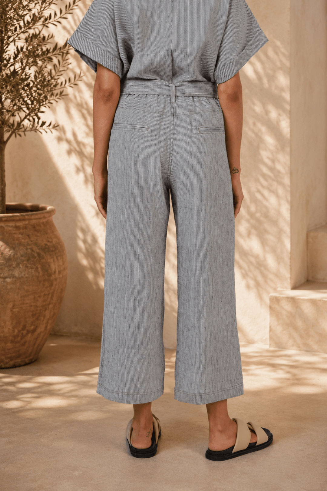 Rue Linen Pant - OJ85 - Pizazz BoutiqueNaturals By O & J