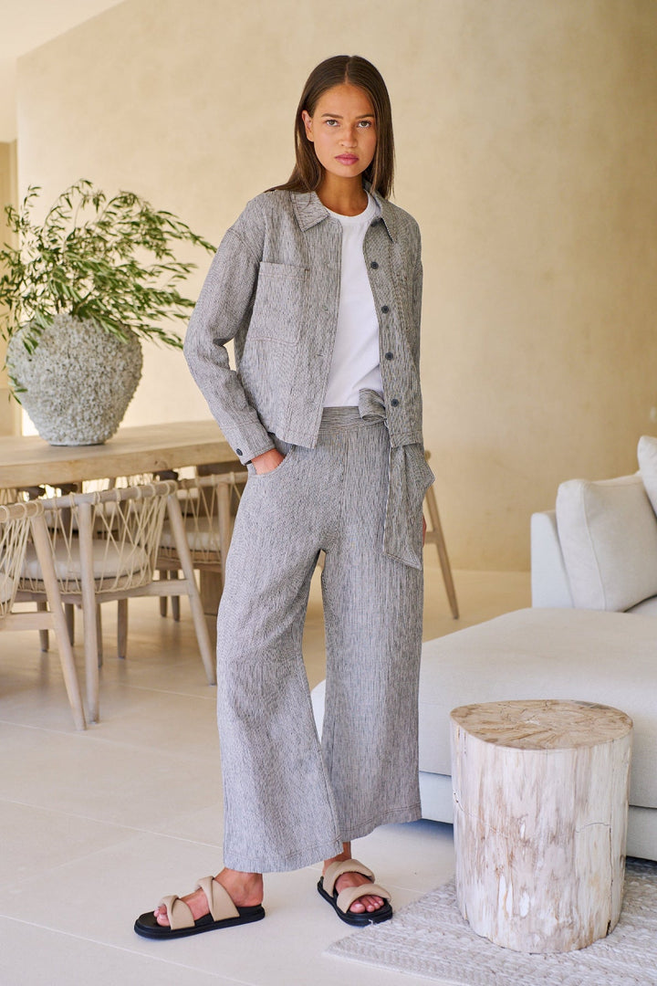 Rue Linen Pant - OJ85 - Pizazz BoutiqueNaturals By O & J