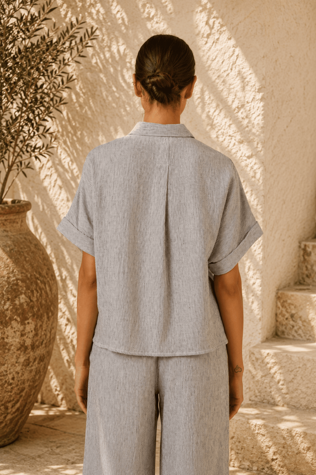 Rue Linen Shirt - OJ84 - Pizazz BoutiqueNaturals By O & J