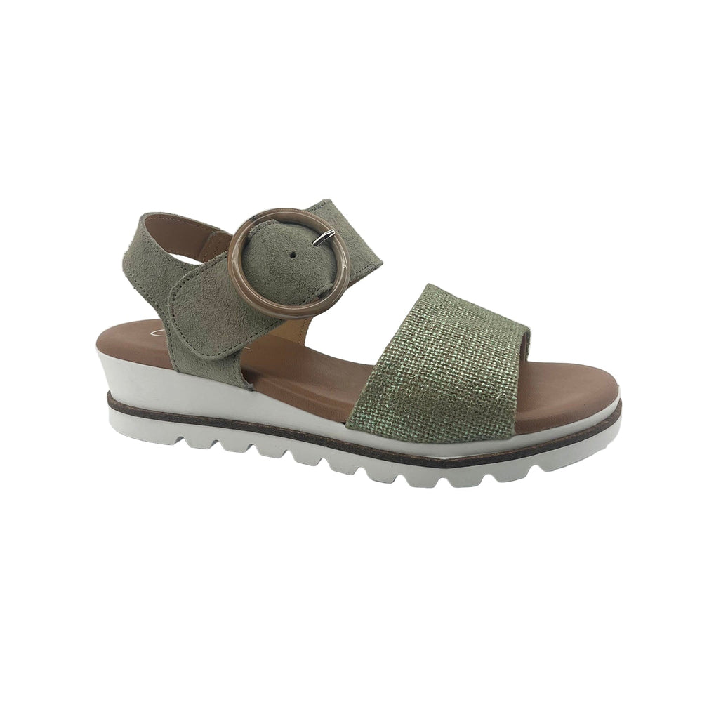 Saban Sandal - Green Mix - CA3 - Pizazz BoutiqueCatalinas