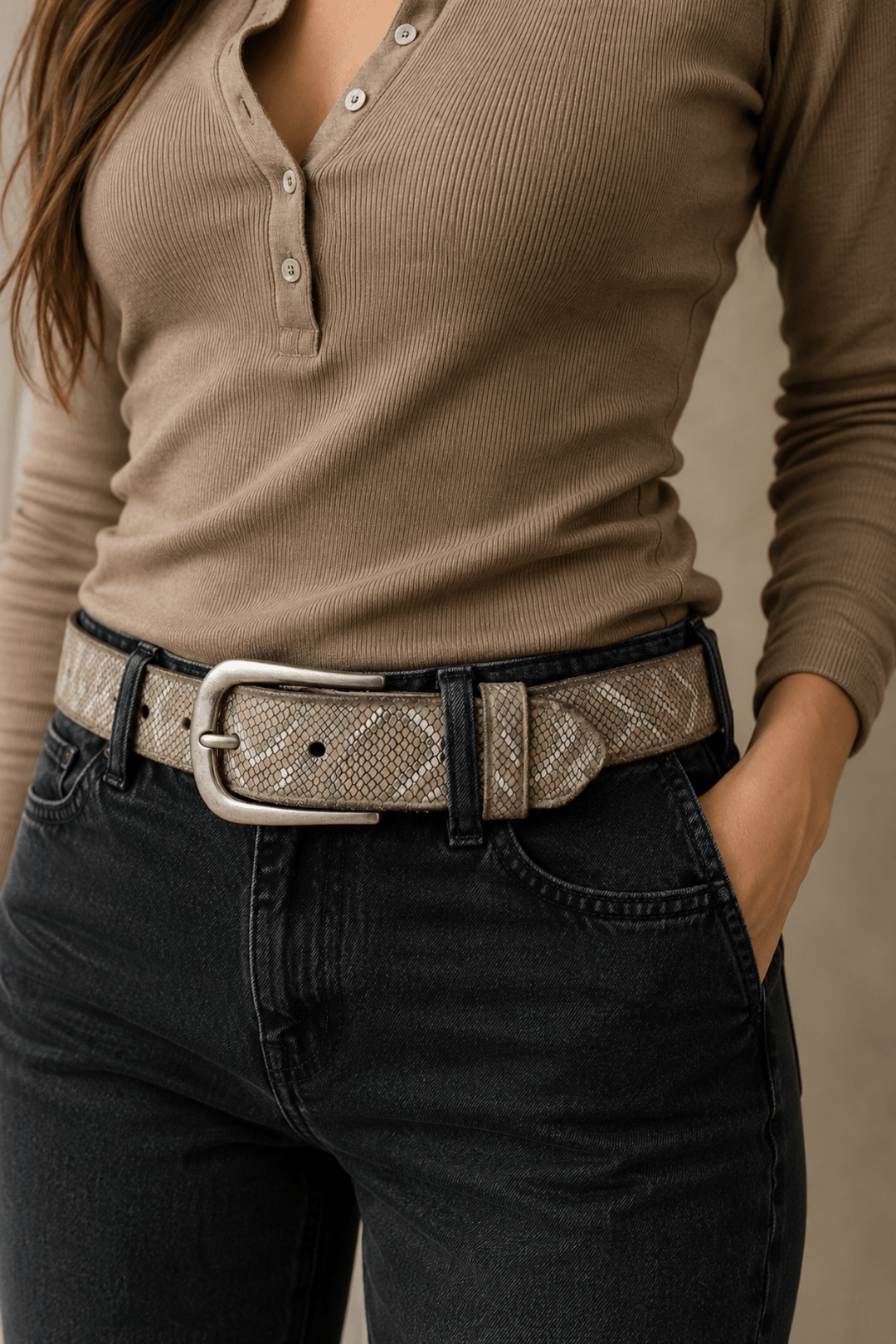 Sabia Belt - White Silver - BB5 - Pizazz BoutiqueB Belt