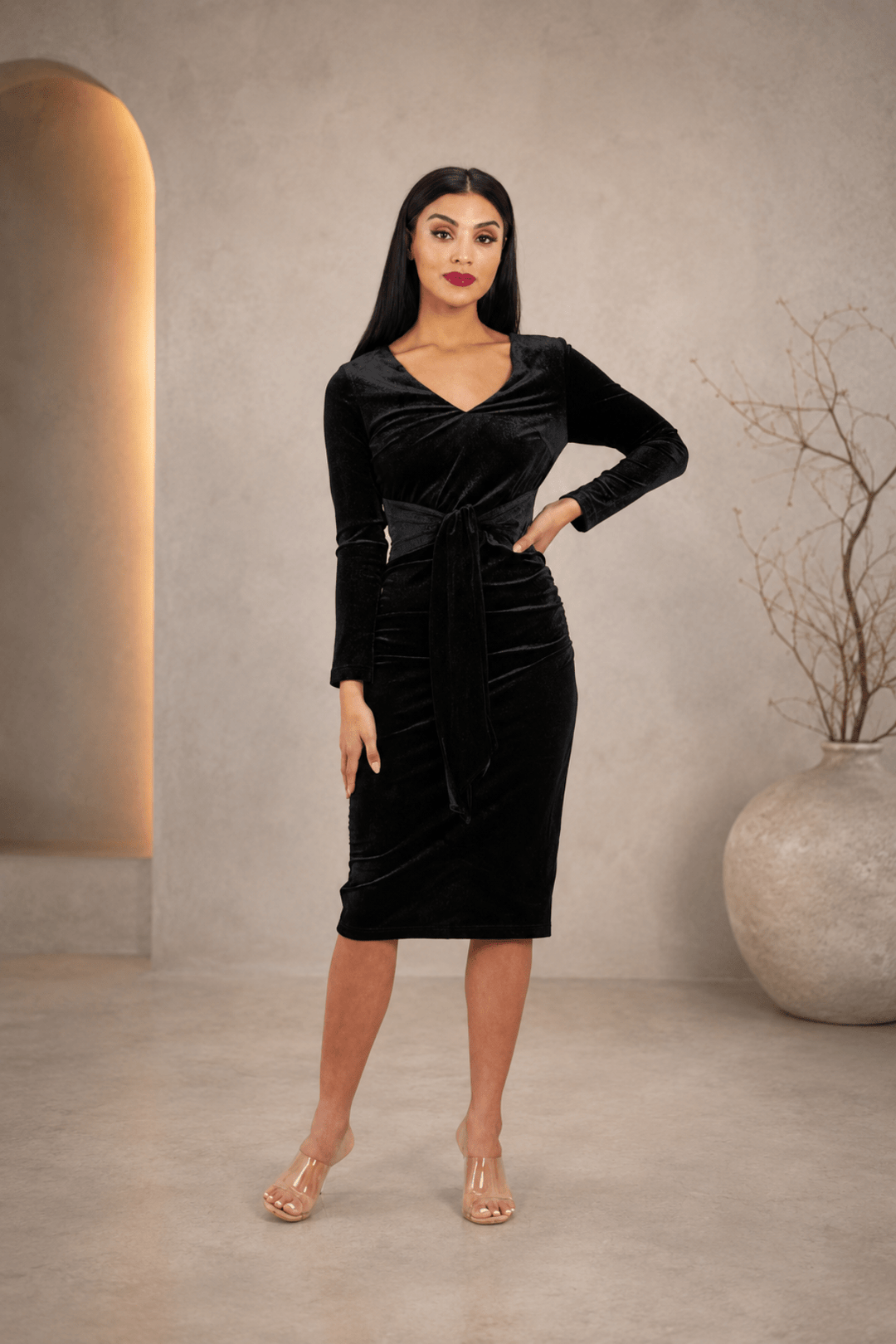 Sade Dress - Black - ROM18 - Pizazz BoutiqueRomance