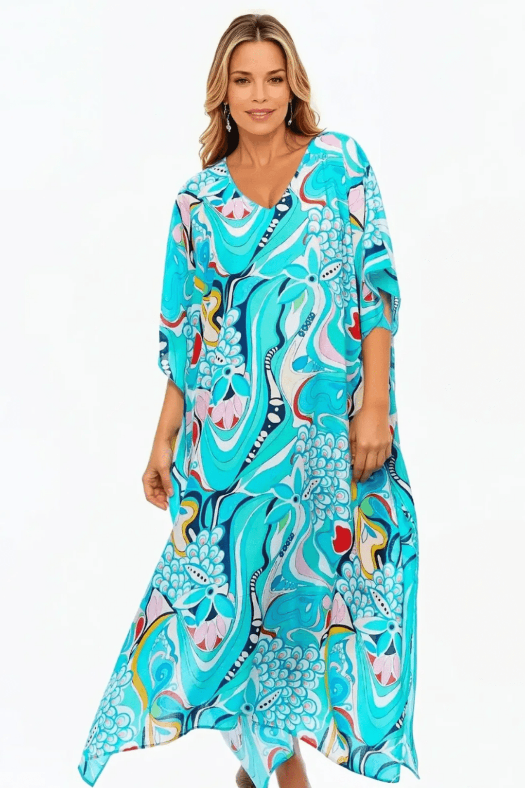Sakura Long Kaftan - CP1 - Pizazz BoutiqueClaire Powell