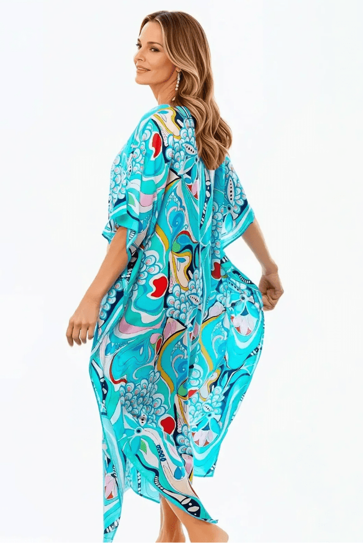 Sakura Long Kaftan - CP1 - Pizazz BoutiqueClaire Powell