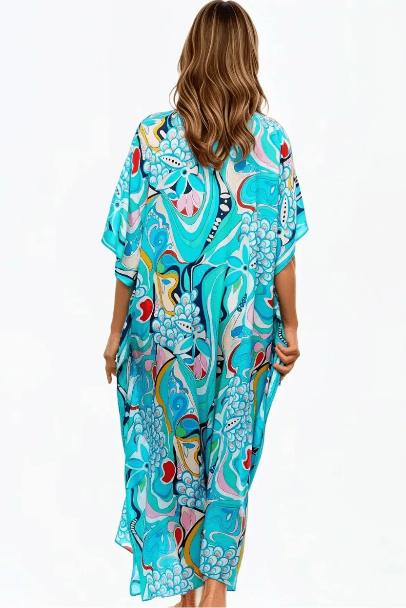 Sakura Long Kaftan - CP1 - Pizazz BoutiqueClaire Powell