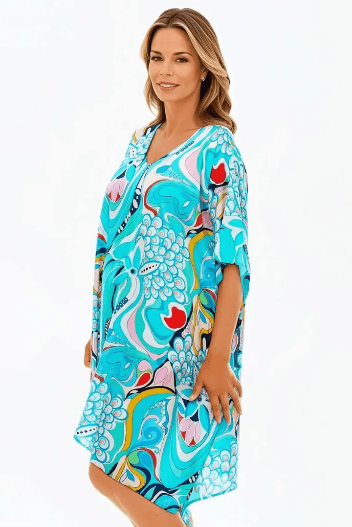 Sakura Short Kaftan - CP3 - Pizazz BoutiqueClaire Powell