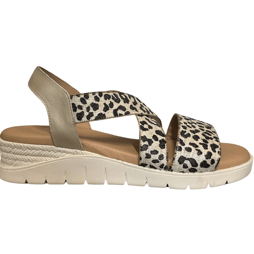Samara Sandal - Leopard - CA1 - Pizazz BoutiqueCatalinas