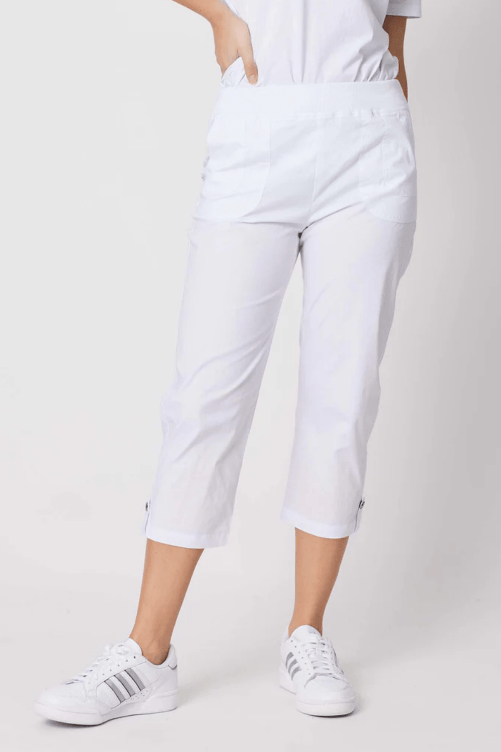 Santorini Cotton Pants - White - TZ30 - Pizazz BoutiqueThreadz