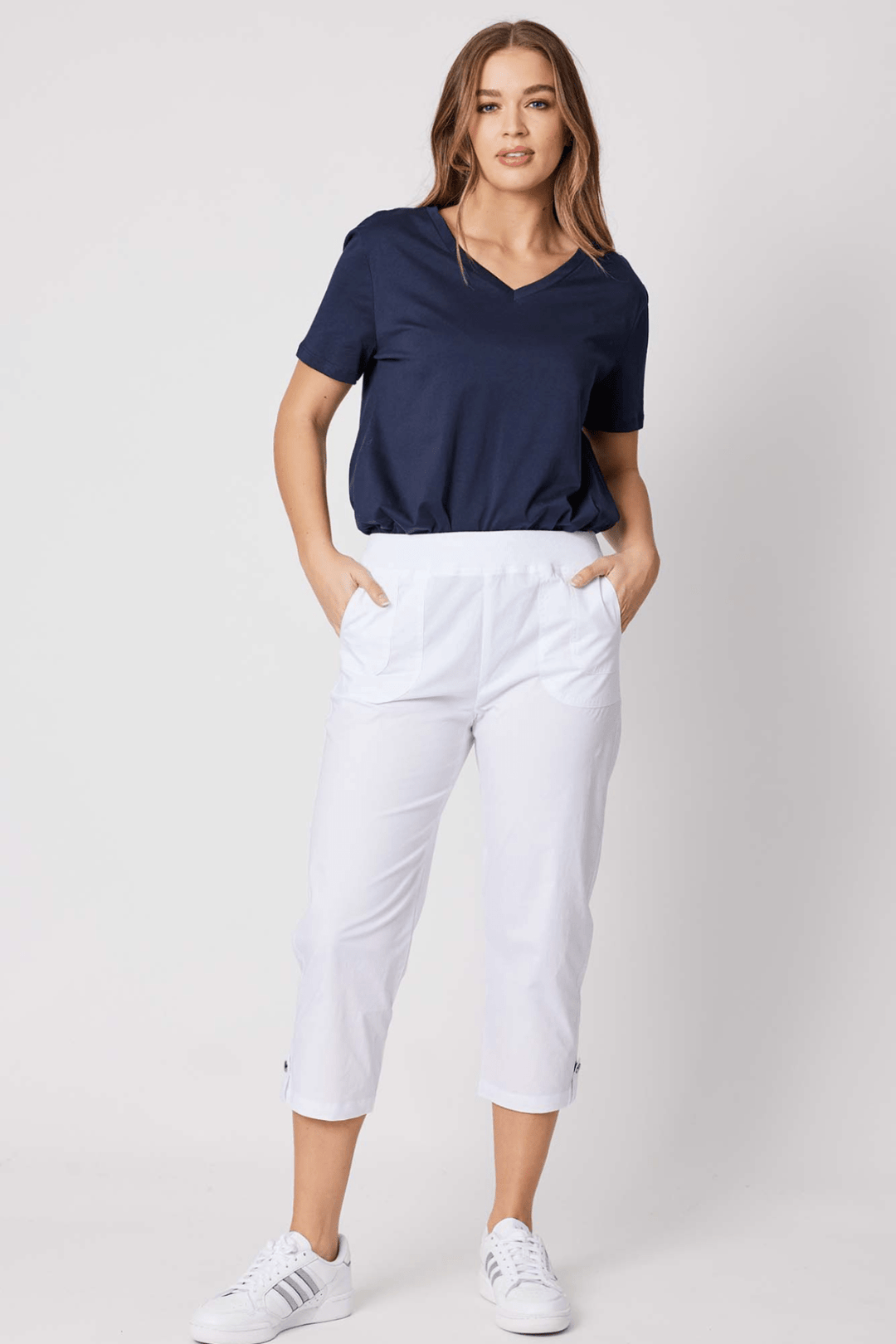 Santorini Cotton Pants - White - TZ30 - Pizazz BoutiqueThreadz