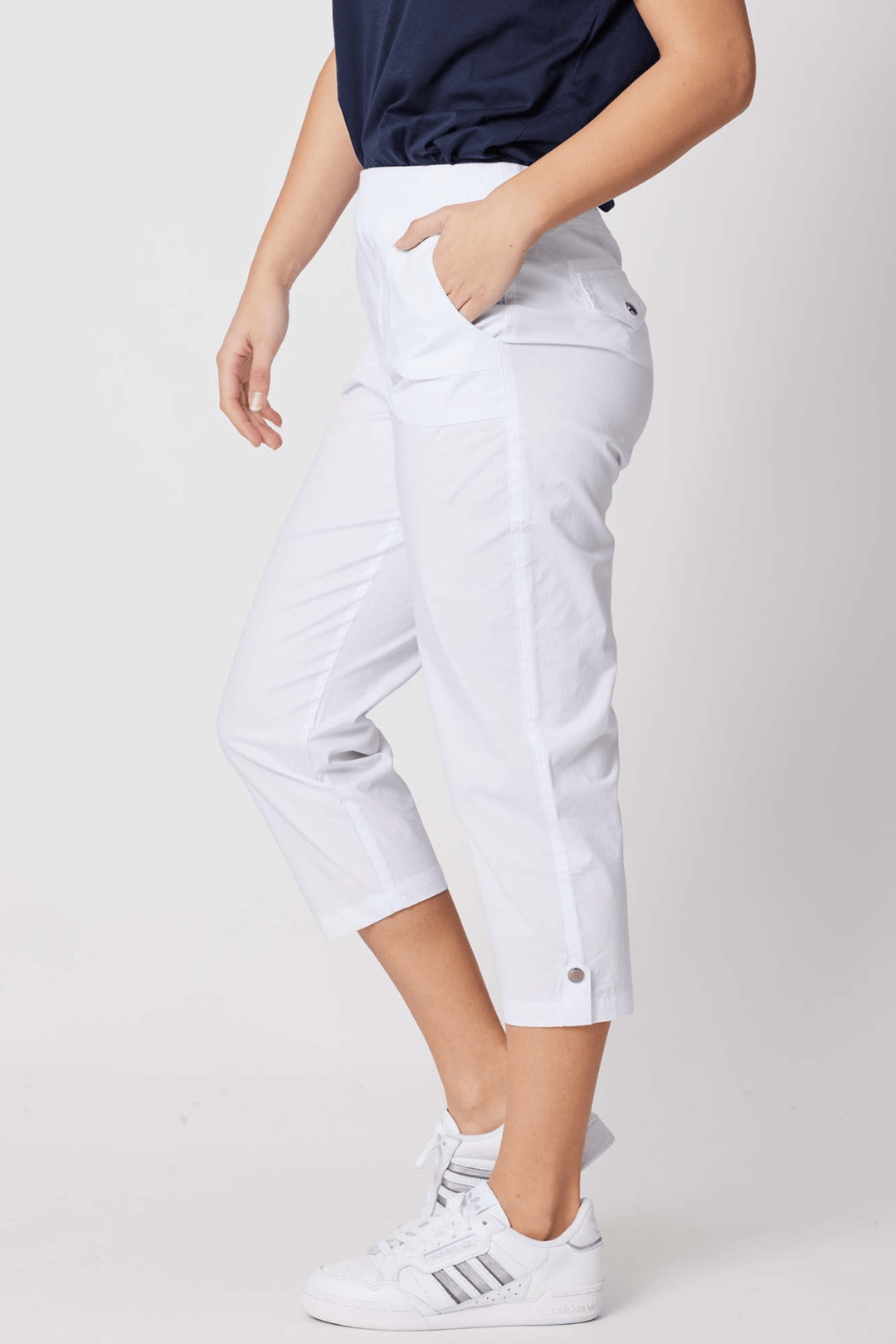 Santorini Cotton Pants - White - TZ30 - Pizazz BoutiqueThreadz