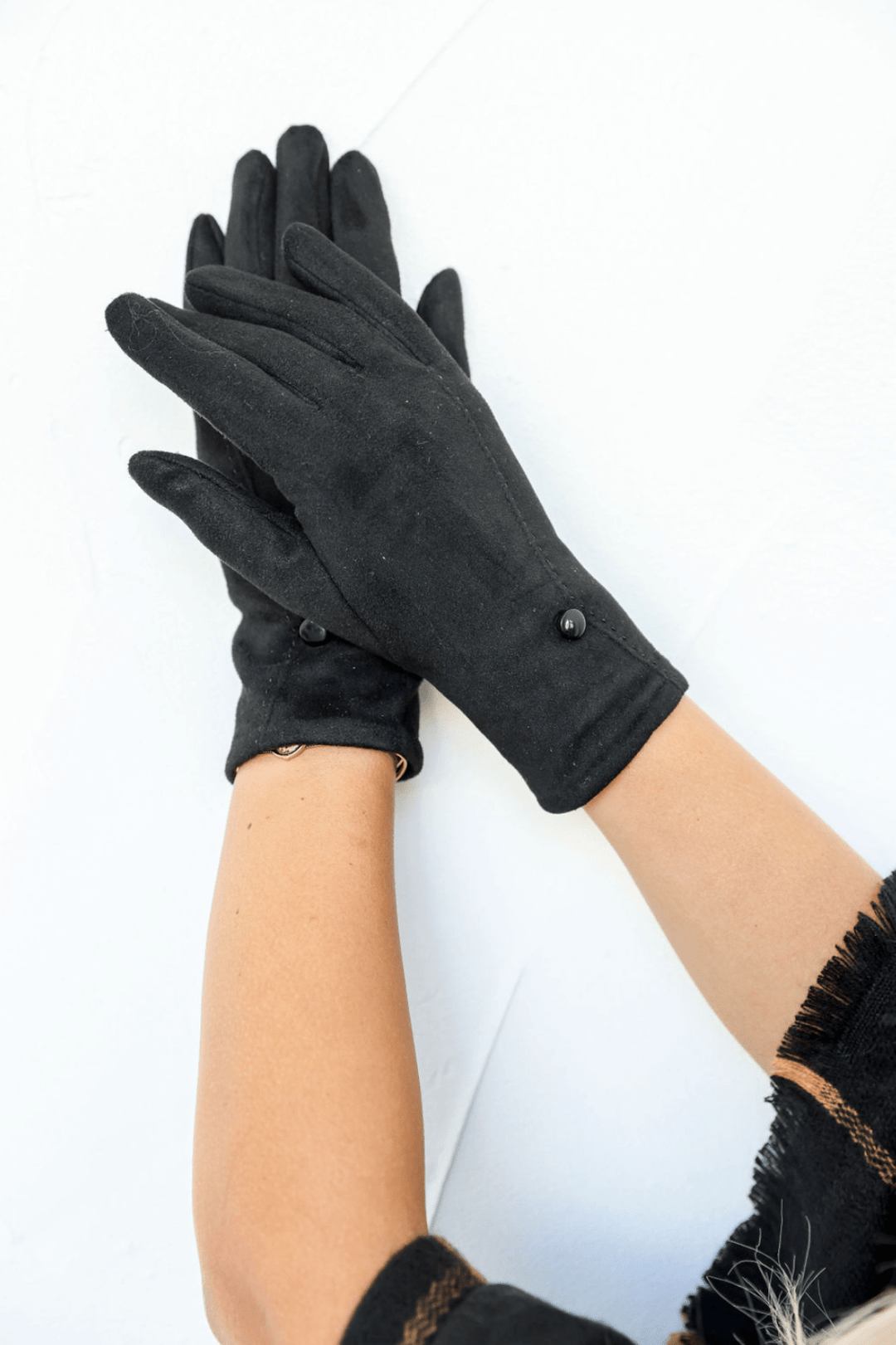 Sarah Stretch Gloves - Black - FR8 - Pizazz BoutiqueFree Spirit