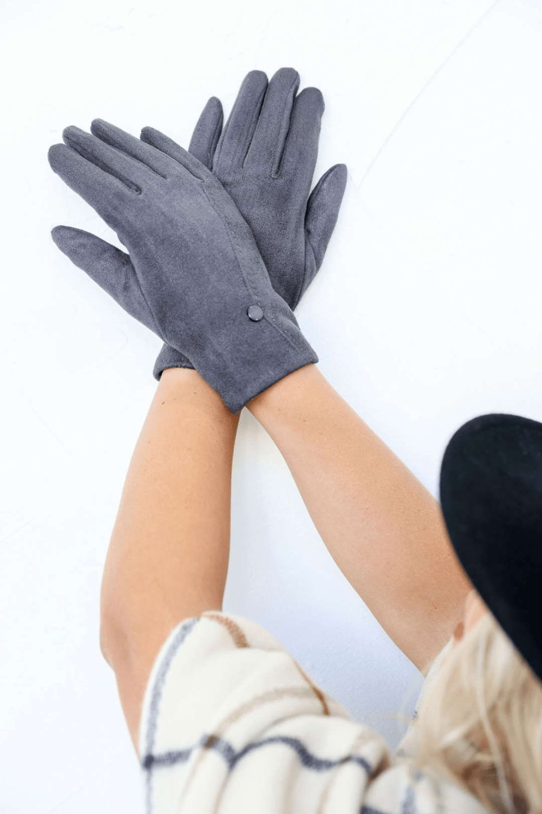 Sarah Stretch Gloves - Grey - FR8 - Pizazz BoutiqueFree Spirit