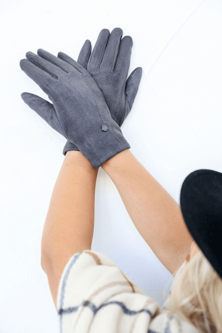 Sarah Stretch Gloves - Grey - FR8 - Pizazz BoutiqueFree Spirit