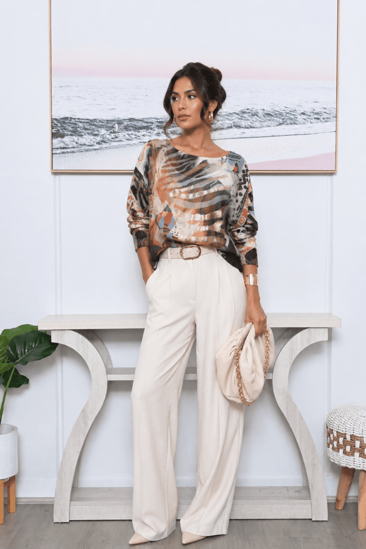 Savanah Sunset Knit - AE4 - Pizazz BoutiqueAE Luxe