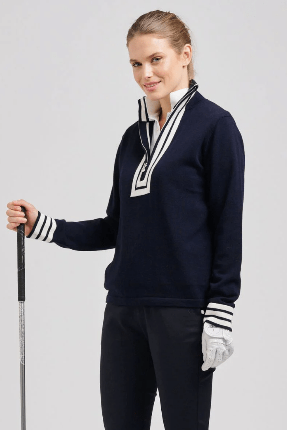 Sawgrass Cashmere Sweater - Navy - EST6 - Pizazz BoutiqueEST 1971