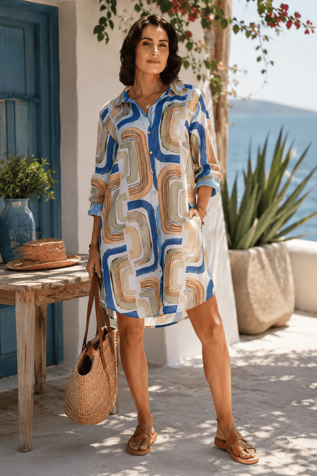 Seascape Shirt Maker Dress - SS2 - Pizazz BoutiqueSee Saw