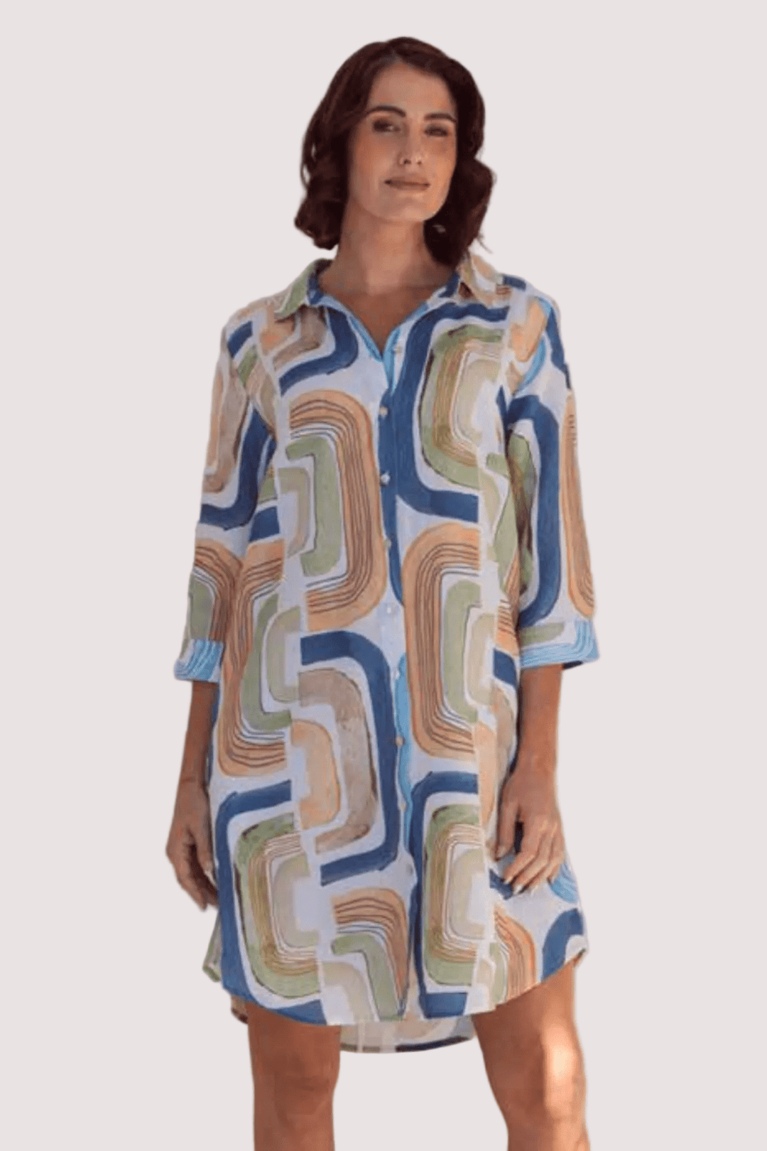 Seascape Shirt Maker Dress - SS2 - Pizazz BoutiqueSee Saw