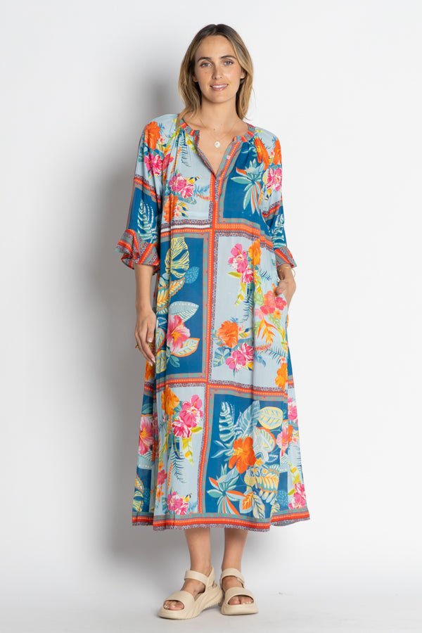 Serilda Midi Dress - Ocean - LL12 - Pizazz BoutiqueLula Life