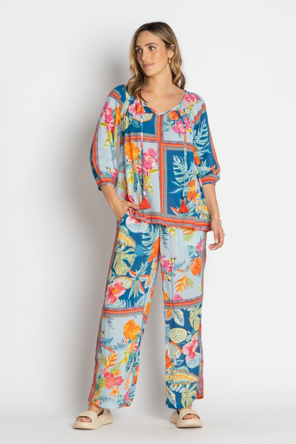 Serilda Pant - Ocean - LL38 - Pizazz BoutiqueLula Life