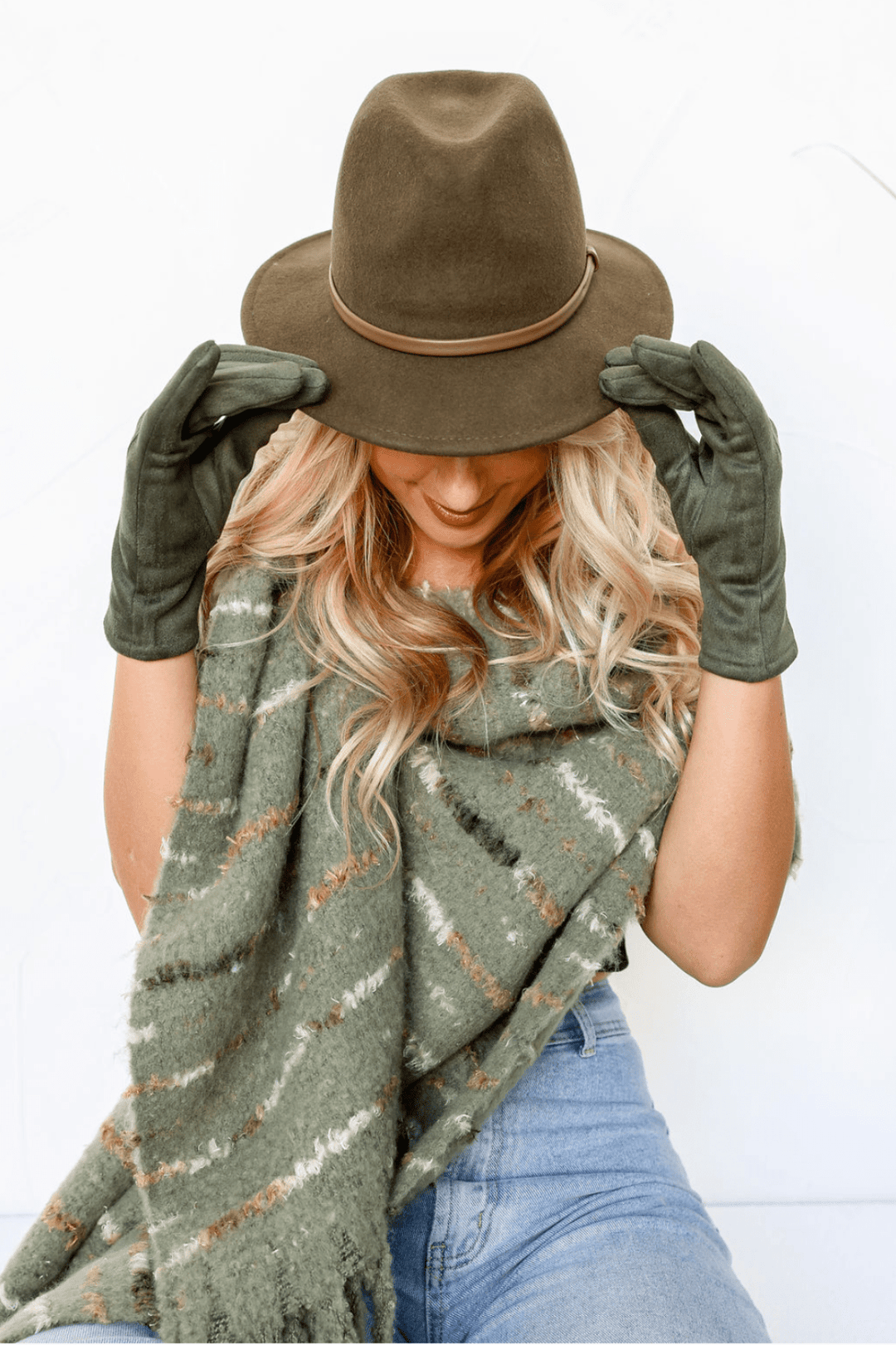 Shauna Scarf - Khaki - FR12 - Pizazz BoutiqueFree Spirit