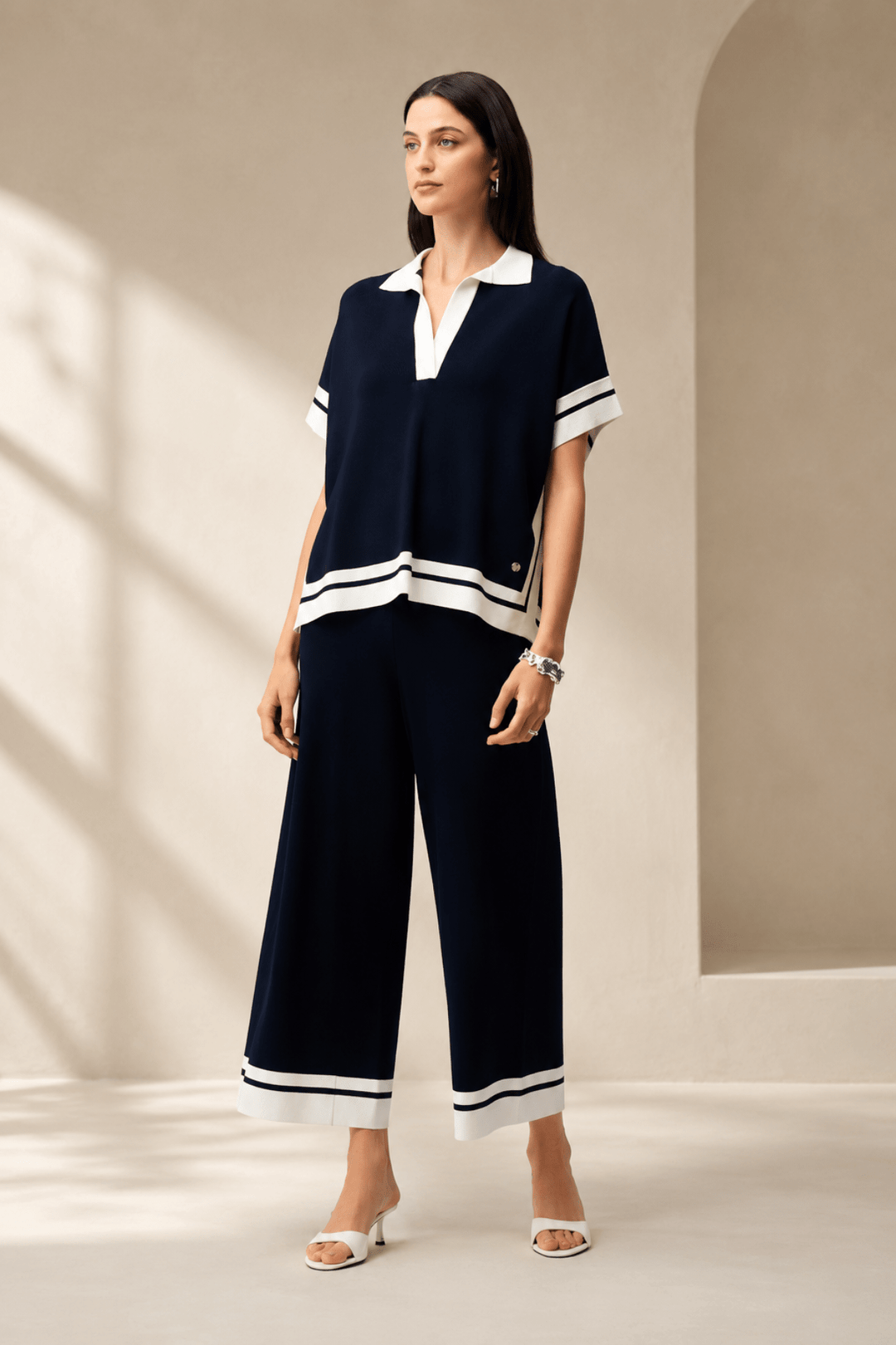 Ships Captain Knit Pant - Navy - JR87 - Pizazz BoutiqueJoseph Ribkoff