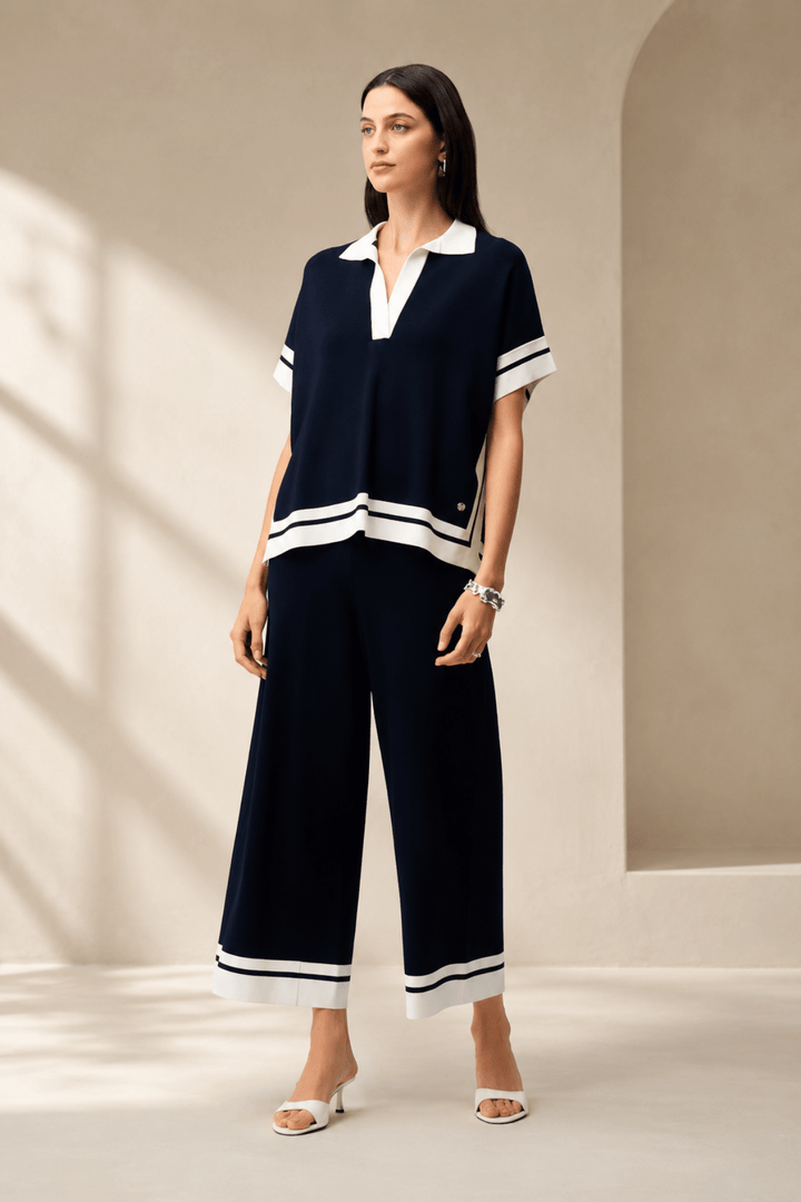 Ships Captain Knit Pant - Navy - JR87 - Pizazz BoutiqueJoseph Ribkoff