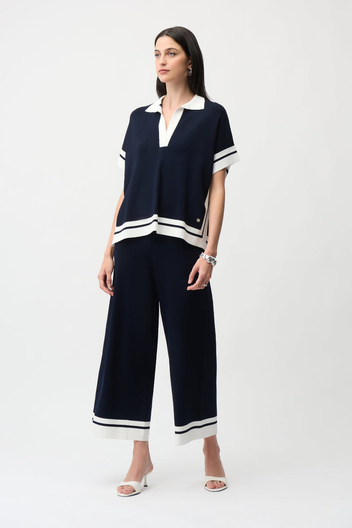 Ships Captain Knit Pant - Navy - JR87 - Pizazz BoutiqueJoseph Ribkoff